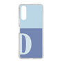 Slim Protection Case［ Original - initial two tone - D blue ］