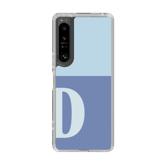 Slim Protection Case［ Original - initial two tone - D blue ］
