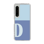 Slim Protection Case［ Original - initial two tone - D blue ］