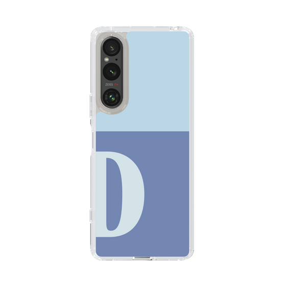 Slim Protection Case［ Original - initial two tone - D blue ］