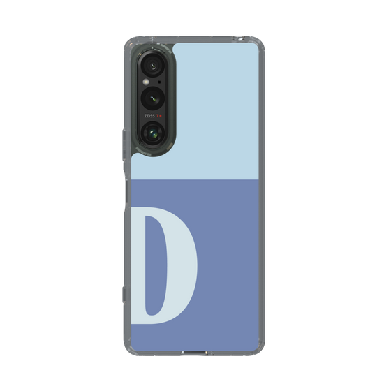Slim Protection Case［ Original - initial two tone - D blue ］