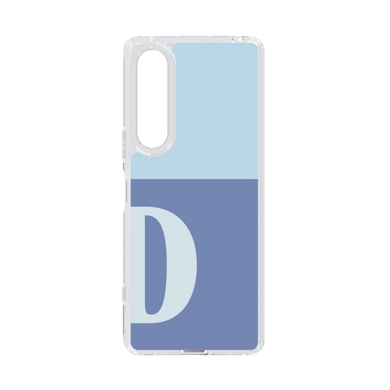 Slim Protection Case［ Original - initial two tone - D blue ］