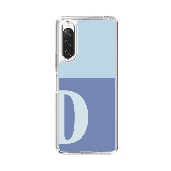 Slim Protection Case［ Original - initial two tone - D blue ］