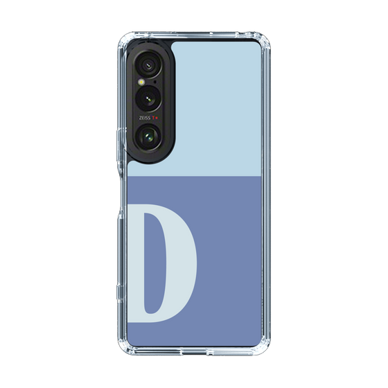 Slim Protection Case［ Original - initial two tone - D blue ］
