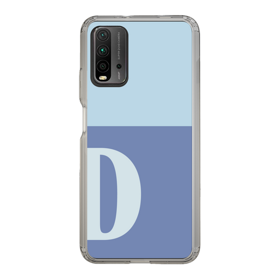 Slim Protection Case［ Original - initial two tone - D blue ］