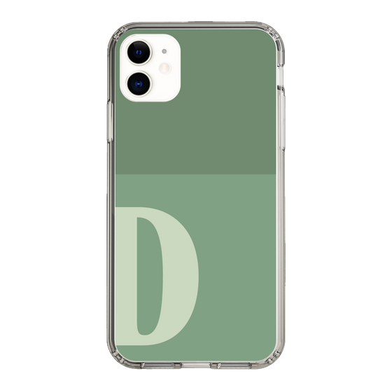 Slim Protection Case［ Original - initial two tone - D green ］