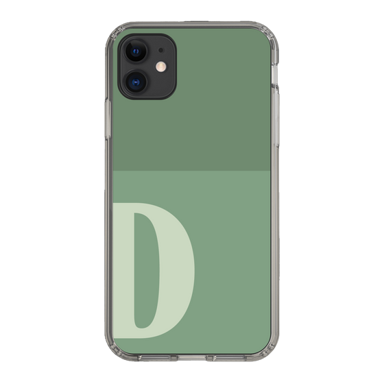 Slim Protection Case［ Original - initial two tone - D green ］