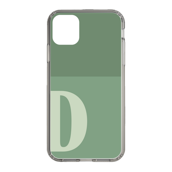 Slim Protection Case［ Original - initial two tone - D green ］