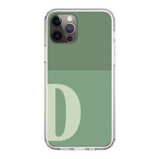 Slim Protection Case［ Original - initial two tone - D green ］