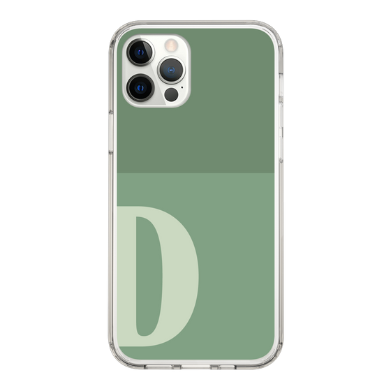 Slim Protection Case［ Original - initial two tone - D green ］