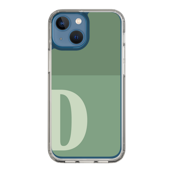 Slim Protection Case［ Original - initial two tone - D green ］
