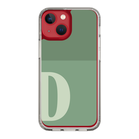 Slim Protection Case［ Original - initial two tone - D green ］