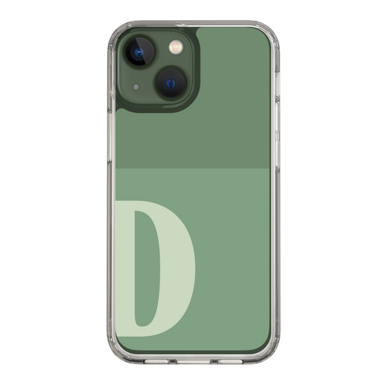 Slim Protection Case［ Original - initial two tone - D green ］