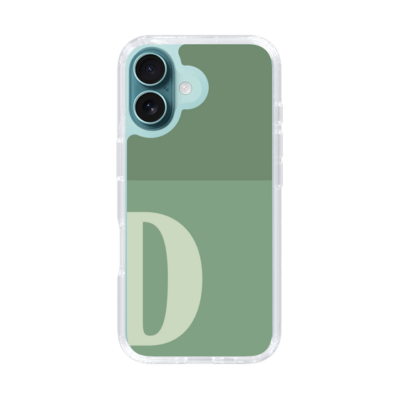 Slim Protection Case［ オリジナル - initial two tone - D green ］