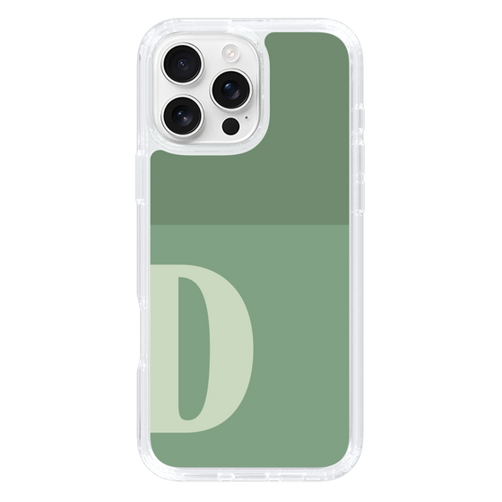 Slim Protection Case［ オリジナル - initial two tone - D green ］