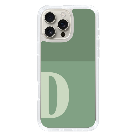 Slim Protection Case［ オリジナル - initial two tone - D green ］