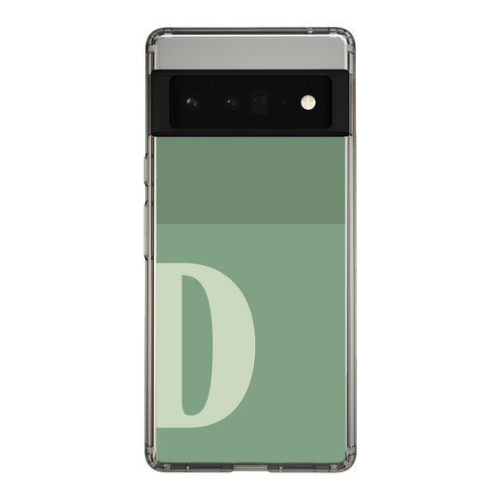 Slim Protection Case［ Original - initial two tone - D green ］