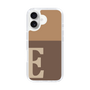 Slim Protection Case［ オリジナル - initial two tone - E brown ］
