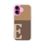 Slim Protection Case［ オリジナル - initial two tone - E brown ］