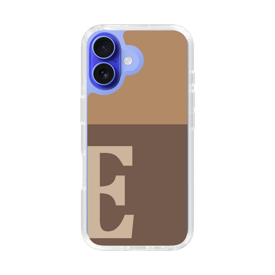 Slim Protection Case［ オリジナル - initial two tone - E brown ］