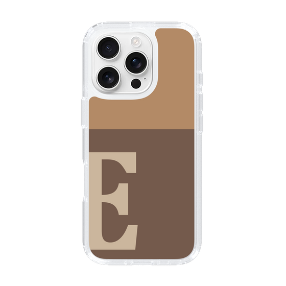 Slim Protection Case［ オリジナル - initial two tone - E brown ］