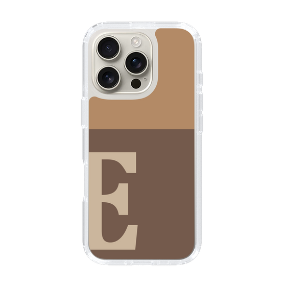Slim Protection Case［ オリジナル - initial two tone - E brown ］
