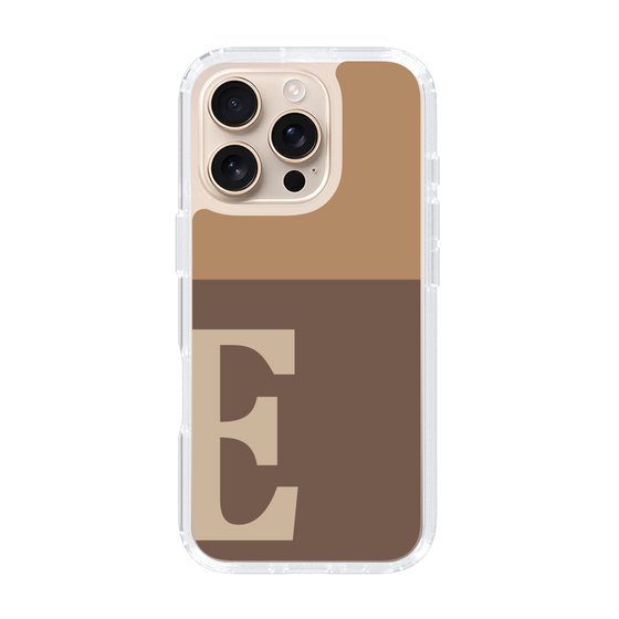 Slim Protection Case［ オリジナル - initial two tone - E brown ］
