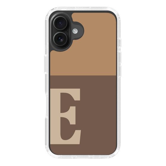 Slim Protection Case［ オリジナル - initial two tone - E brown ］