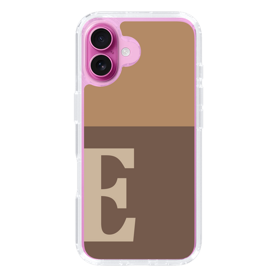 Slim Protection Case［ オリジナル - initial two tone - E brown ］
