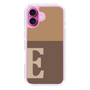Slim Protection Case［ オリジナル - initial two tone - E brown ］
