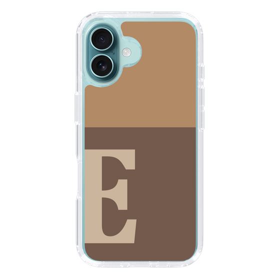 Slim Protection Case［ オリジナル - initial two tone - E brown ］