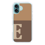 Slim Protection Case［ オリジナル - initial two tone - E brown ］