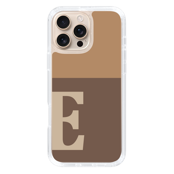 Slim Protection Case［ オリジナル - initial two tone - E brown ］