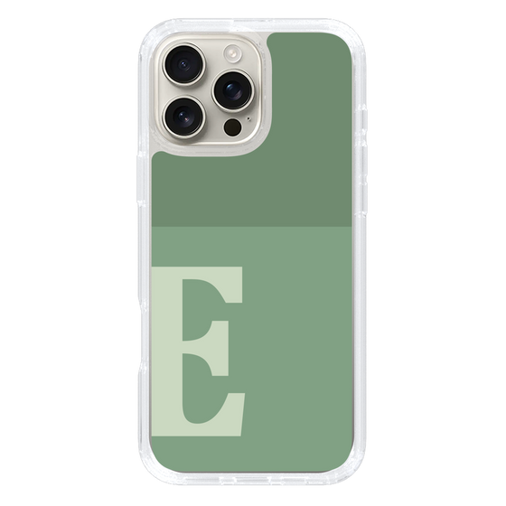 Slim Protection Case［ オリジナル - initial two tone - E green ］