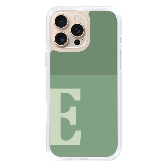 Slim Protection Case［ オリジナル - initial two tone - E green ］
