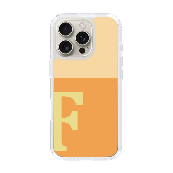 Slim Protection Case［ オリジナル - initial two tone - F orange ］