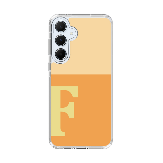 Slim Protection Case［ オリジナル - initial two tone - F orange ］