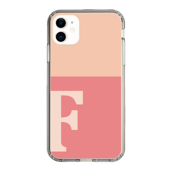 Slim Protection Case［ Original - initial two tone - F pink ］