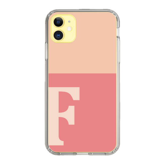 Slim Protection Case［ Original - initial two tone - F pink ］