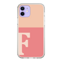 Slim Protection Case［ Original - initial two tone - F pink ］