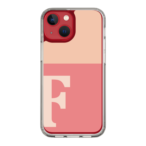 Slim Protection Case［ Original - initial two tone - F pink ］