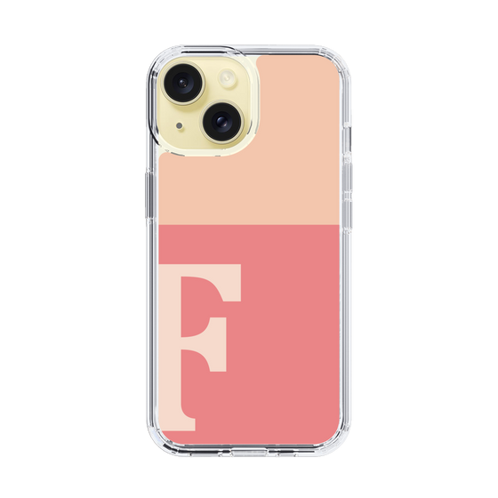 Slim Protection Case［ Original - initial two tone - F pink ］