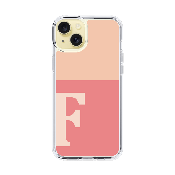 Slim Protection Case［ Original - initial two tone - F pink ］
