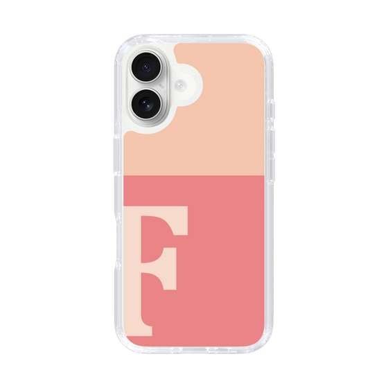 Slim Protection Case［ オリジナル - initial two tone - F pink ］