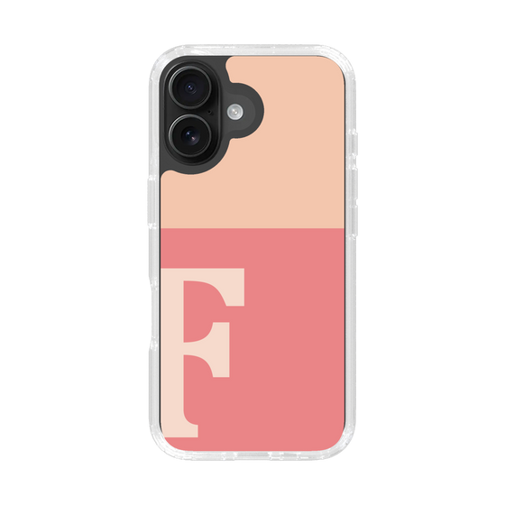 Slim Protection Case［ オリジナル - initial two tone - F pink ］