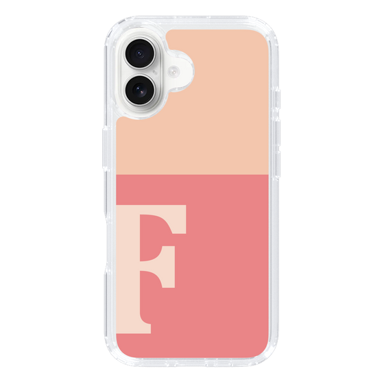 Slim Protection Case［ オリジナル - initial two tone - F pink ］
