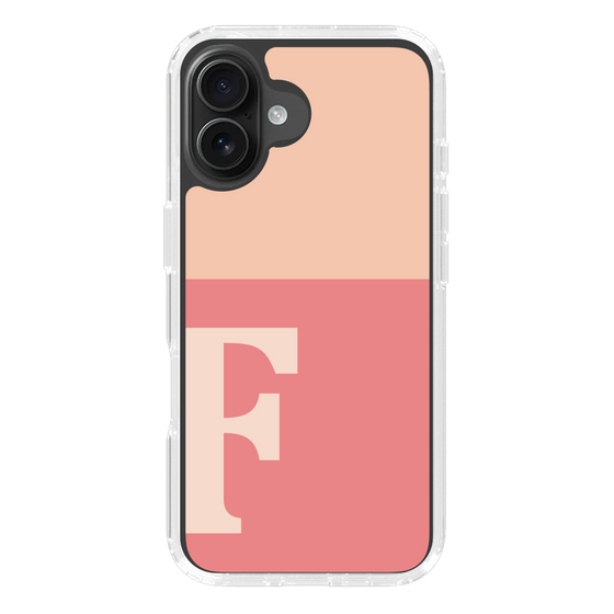 Slim Protection Case［ オリジナル - initial two tone - F pink ］