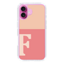 Slim Protection Case［ オリジナル - initial two tone - F pink ］