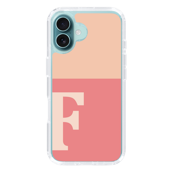 Slim Protection Case［ オリジナル - initial two tone - F pink ］