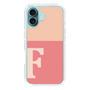 Slim Protection Case［ オリジナル - initial two tone - F pink ］